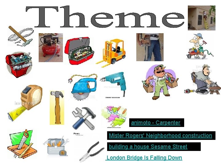 animoto - Carpenter Mister Rogers' Neighborhood construction building a house Sesame Street London Bridge