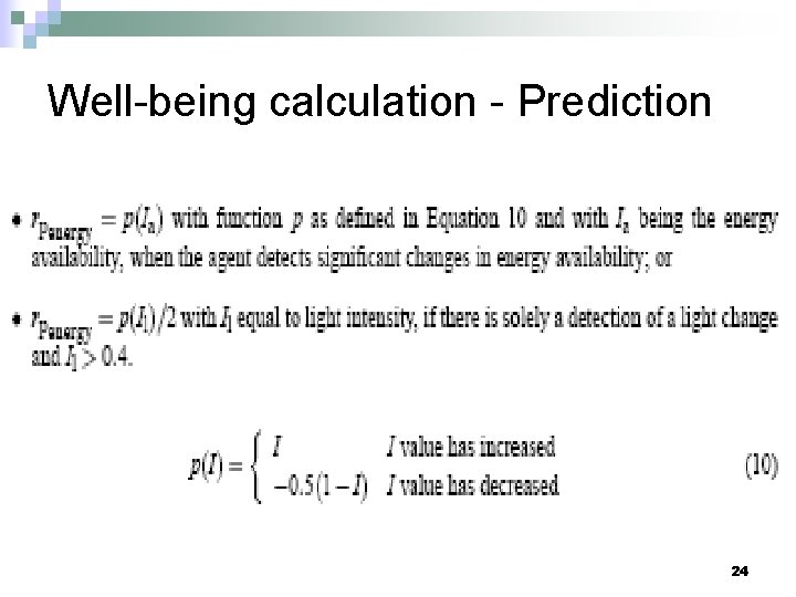 Well-being calculation - Prediction 24 