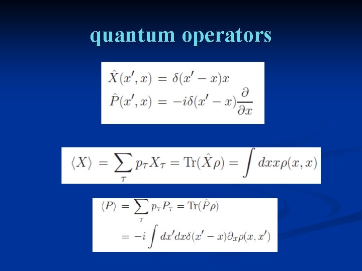 quantum operators 
