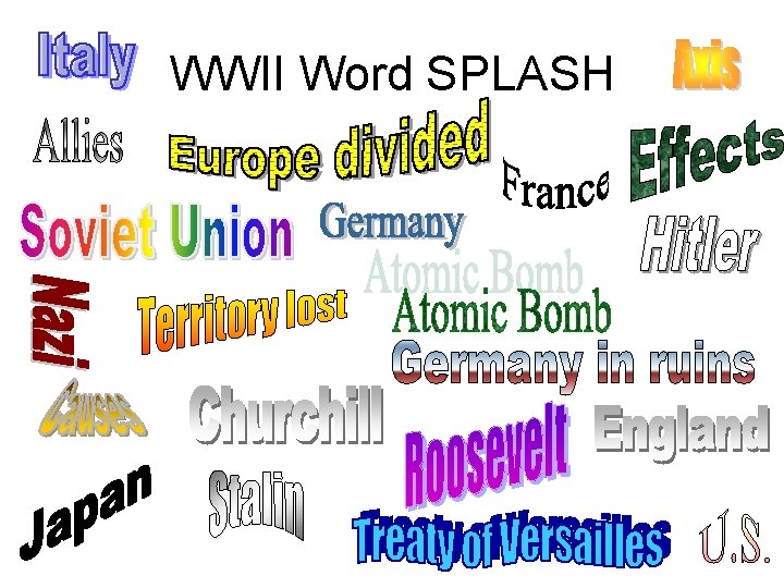 WWII Word SPLASH 