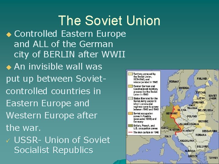 WWI WWII and the Soviet Union Breakdown CAUSES