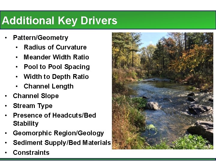 Additional Key Drivers • Pattern/Geometry • Radius of Curvature • Meander Width Ratio •