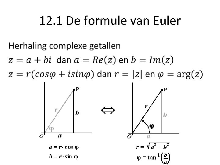 12. 1 De formule van Euler • 