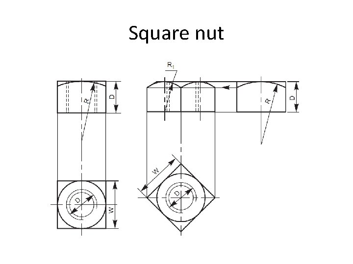Square nut 