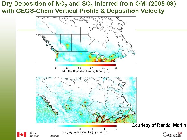 Dry Deposition of NO 2 and SO 2 Inferred from OMI (2005 -08) with