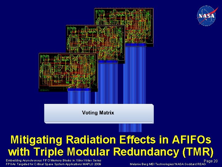 Mitigating Radiation Effects in AFIFOs with Triple Modular Redundancy (TMR) Embedding Asynchronous FIFO Memory