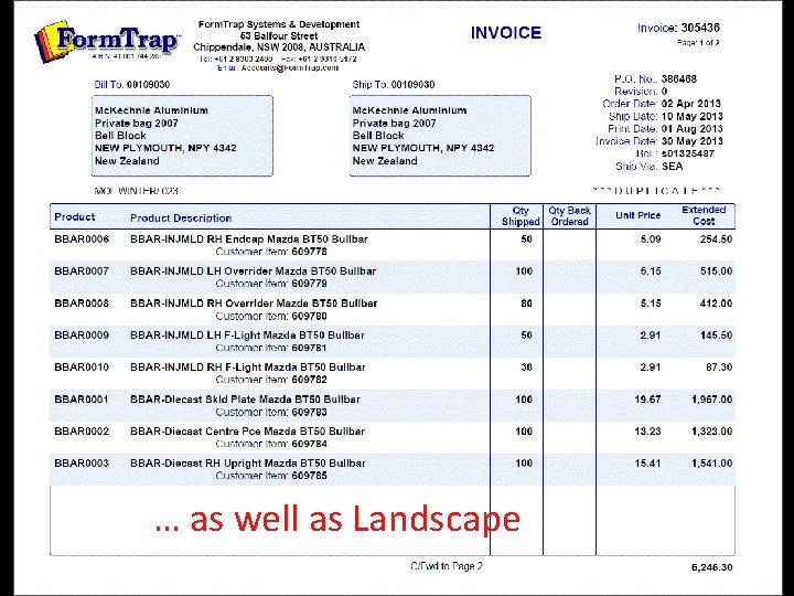 … as well as Landscapeit 