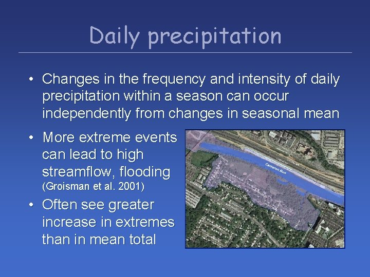 The frequency distribution of daily precipitation over the