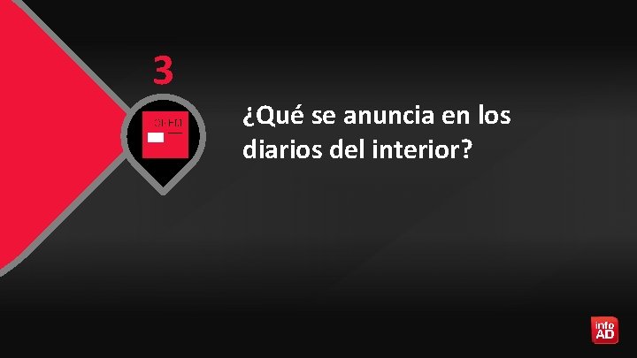 3 ¿Qué se anuncia en los diarios del interior? 