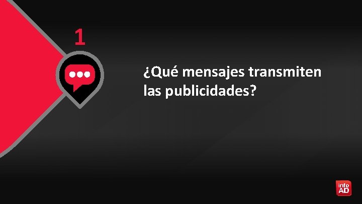 1 ¿Qué mensajes transmiten las publicidades? 