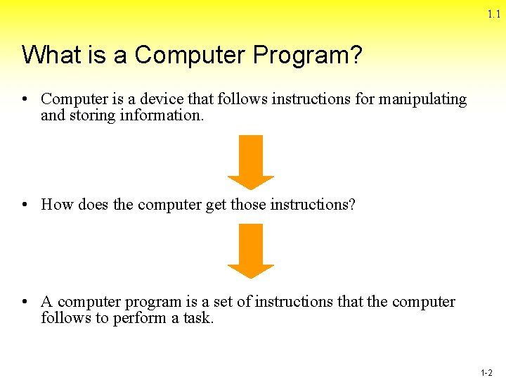 1. 1 What is a Computer Program? • Computer is a device that follows 1. 1 What is a Computer Program? • Computer is a device that follows