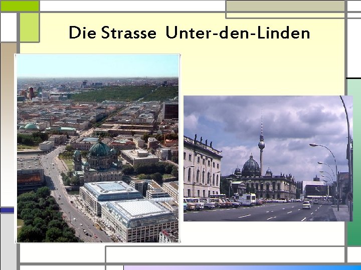 Die Strasse Unter-den-Linden 