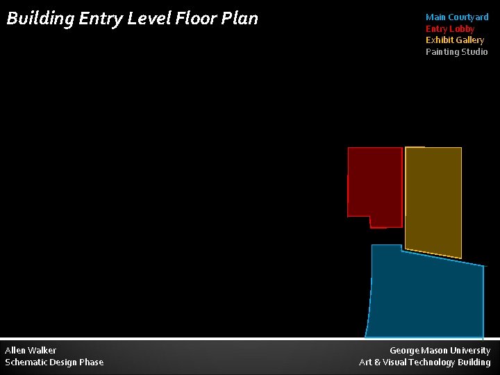 Building Entry Level Floor Plan Allen Walker Schematic Design Phase Main Courtyard Entry Lobby