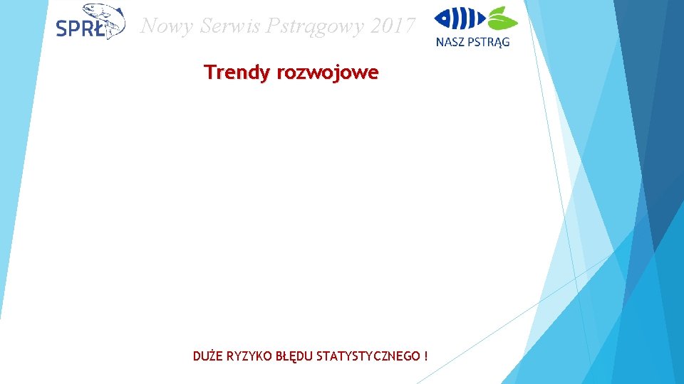 Nowy Serwis Pstrągowy 2017 Trendy rozwojowe DUŻE RYZYKO BŁĘDU STATYSTYCZNEGO ! 