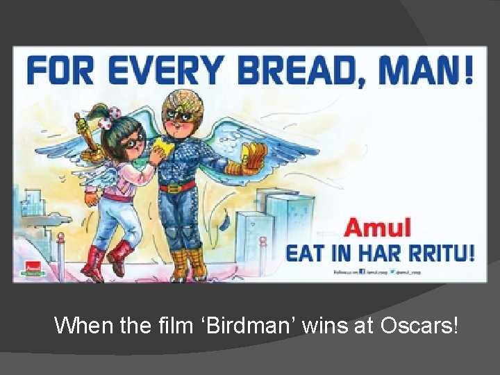 When the film ‘Birdman’ wins at Oscars! 