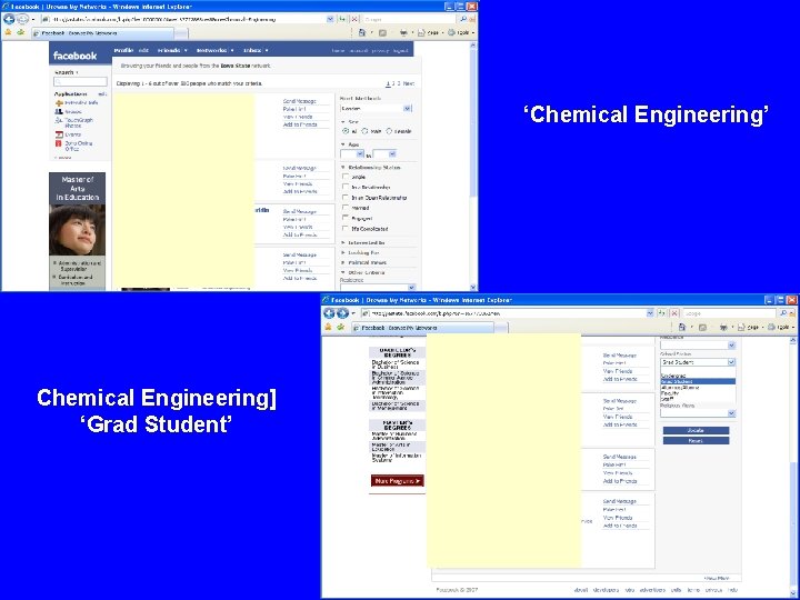 ‘Chemical Engineering’ Chemical Engineering] ‘Grad Student’ 