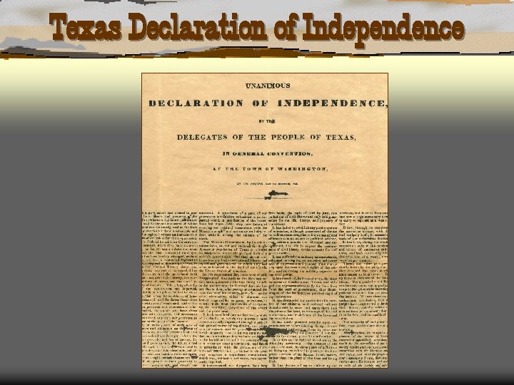 Texas Declaration of Independence 