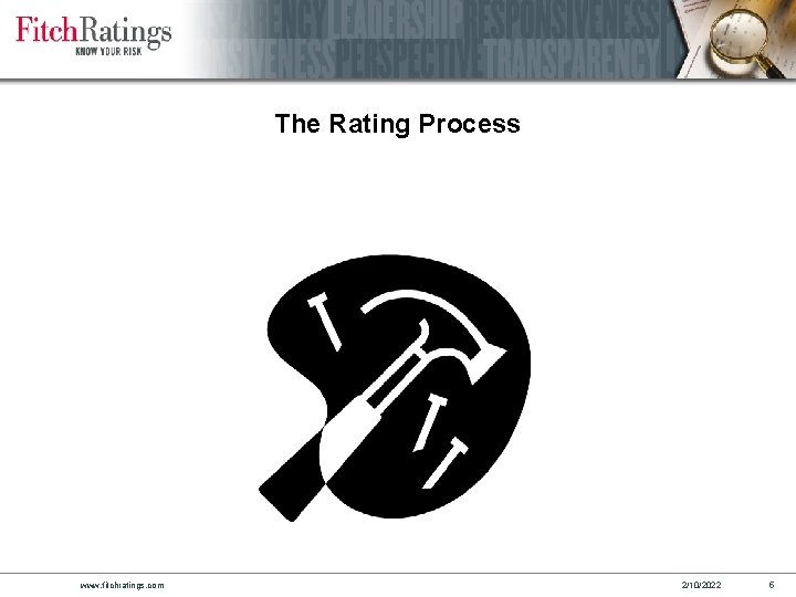 The Rating Process www. fitchratings. com 2/10/2022 5 