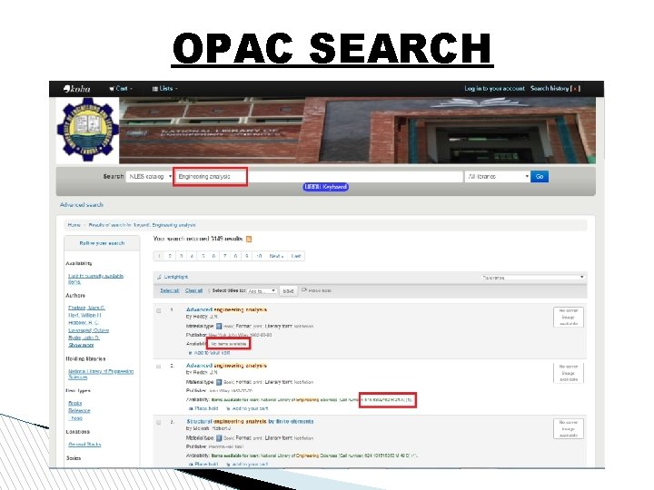 OPAC SEARCH 
