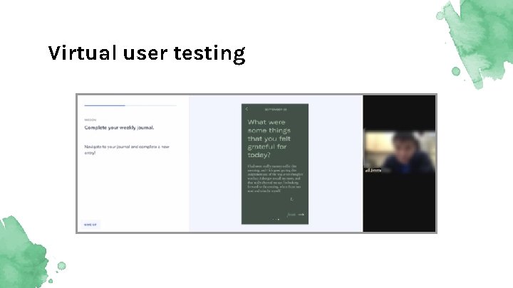 Virtual user testing 