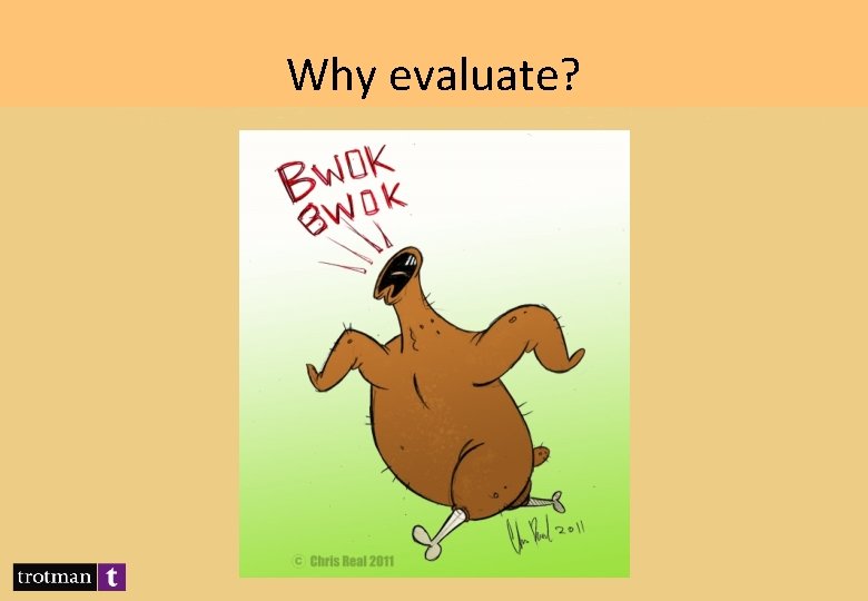 Why evaluate? 