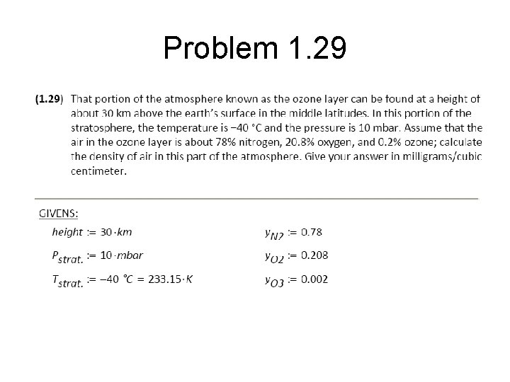 Problem 1. 29 