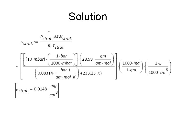 Solution 