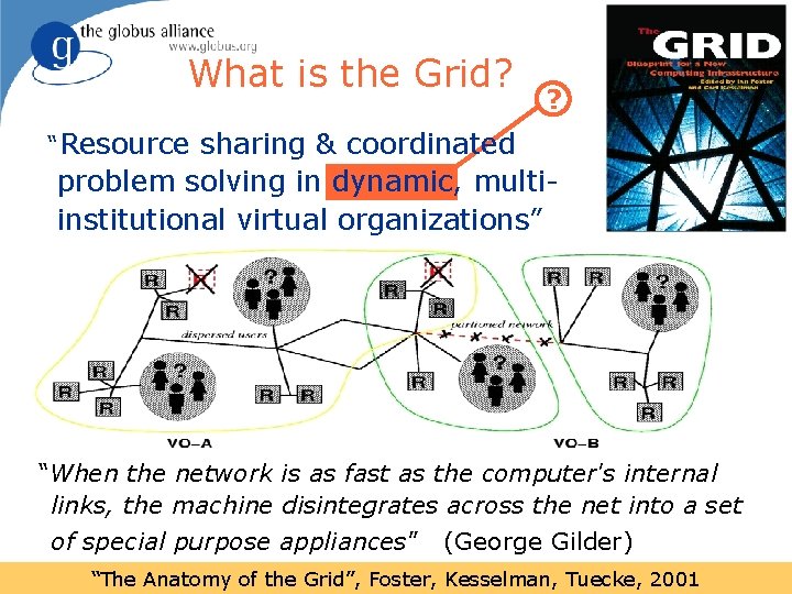 3 What is the Grid? ? “Resource sharing & coordinated problem solving in dynamic,