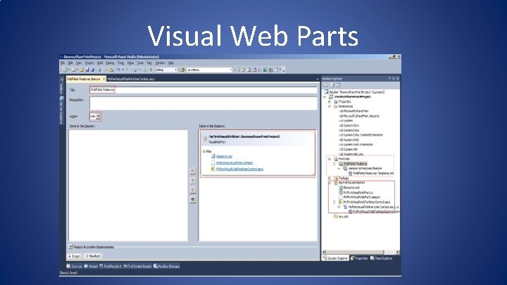 Visual Web Parts Visual Web Parts