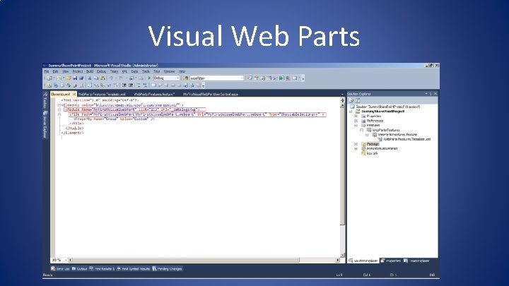 Visual Web Parts Visual Web Parts