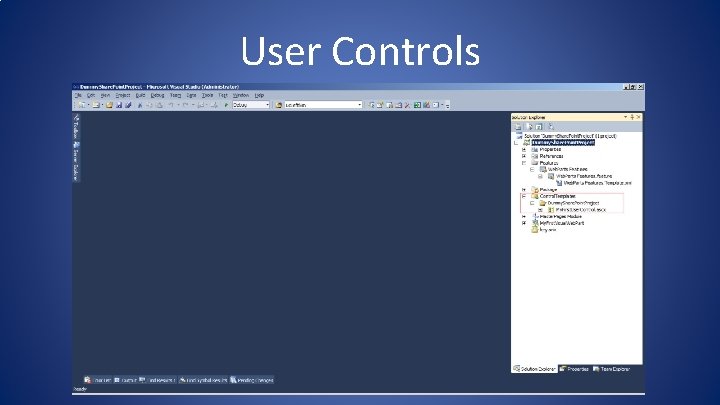 User Controls User Controls