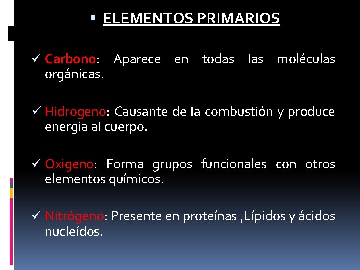 CONCEPTUALIZACION BIOQUMICA ATOMO Unidad mas pequea de un
