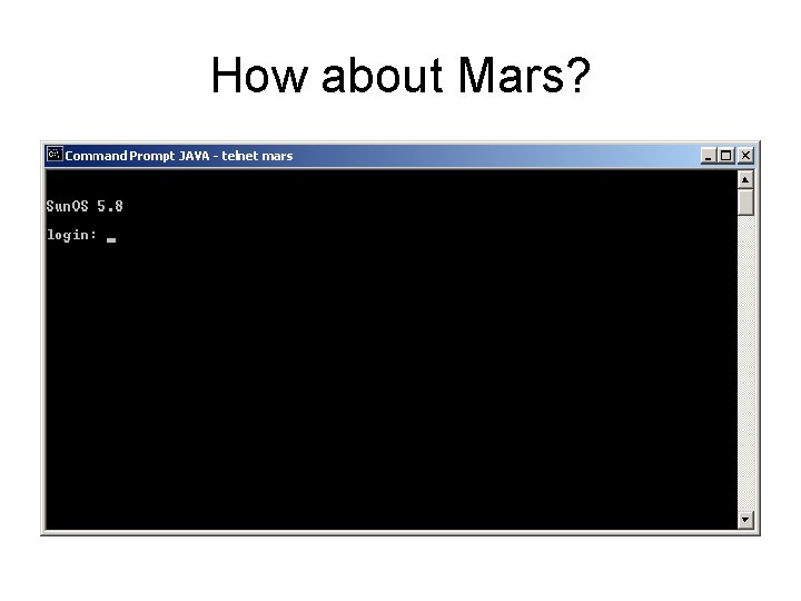 How about Mars? 