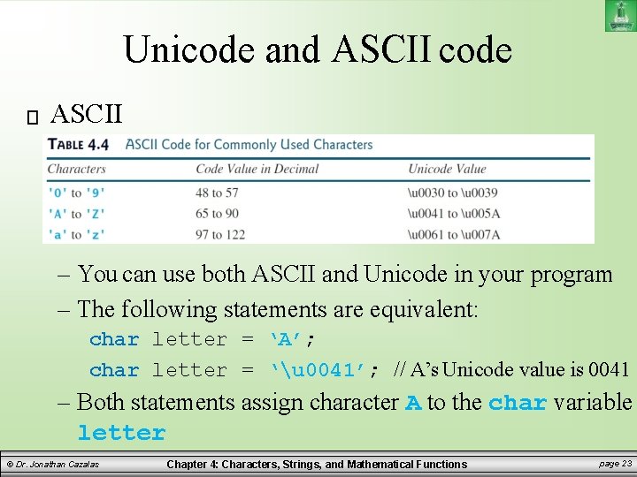 Unicode and ASCII code ASCII – You can use both ASCII and Unicode in Unicode and ASCII code ASCII – You can use both ASCII and Unicode in