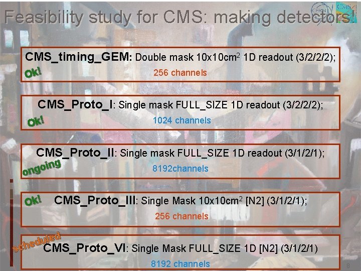 Feasibility study for CMS: making detectors! CMS_timing_GEM: Double mask 10 x 10 cm 2