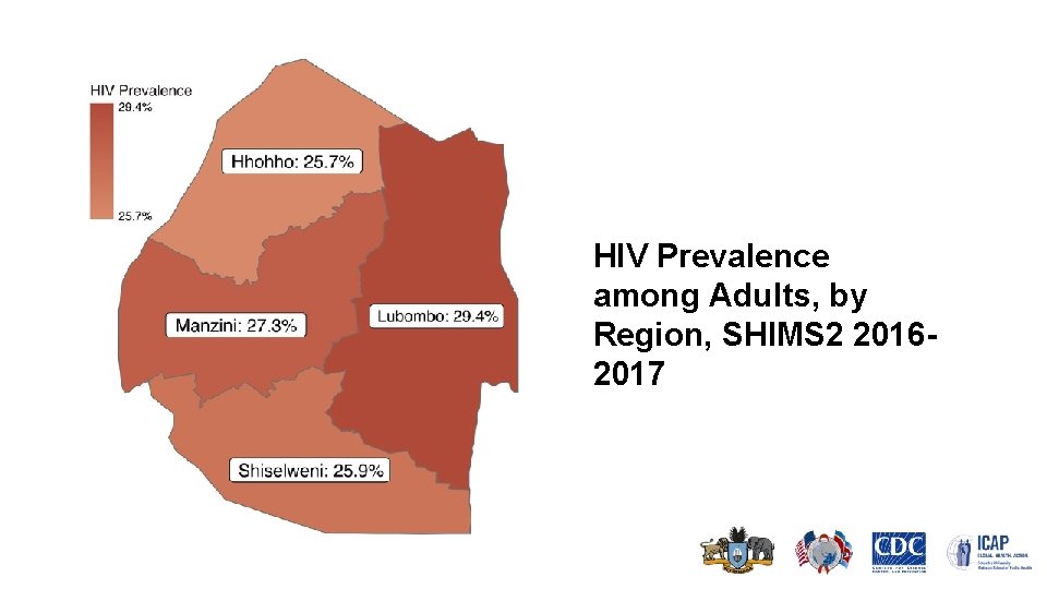 HIV Prevalence among Adults, by Region, SHIMS 2 20162017 