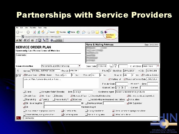 Partnerships with Service Providers 