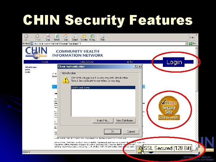 CHIN Security Features 