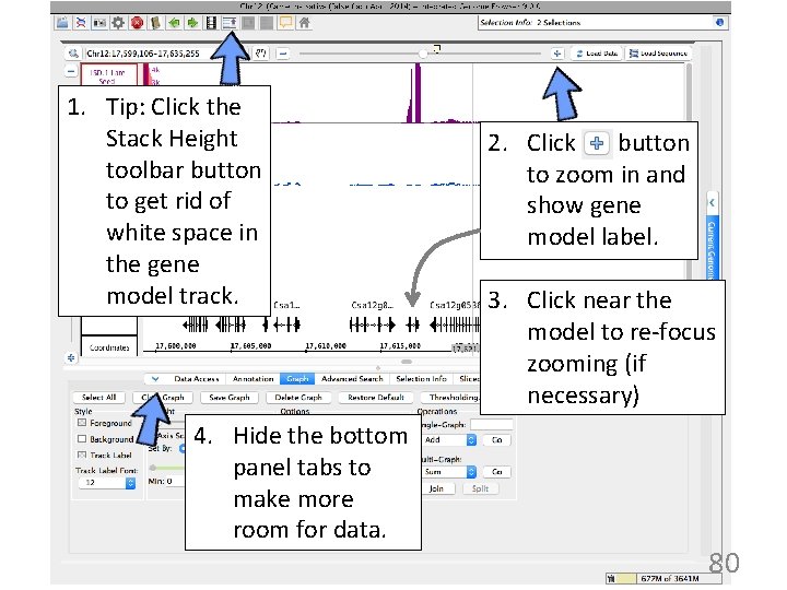 1. Tip: Click the Stack Height toolbar button to get rid of white space