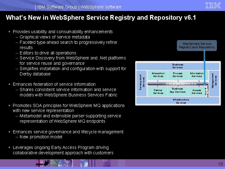IBM Software Group | Web. Sphere software What’s New in Web. Sphere Service Registry