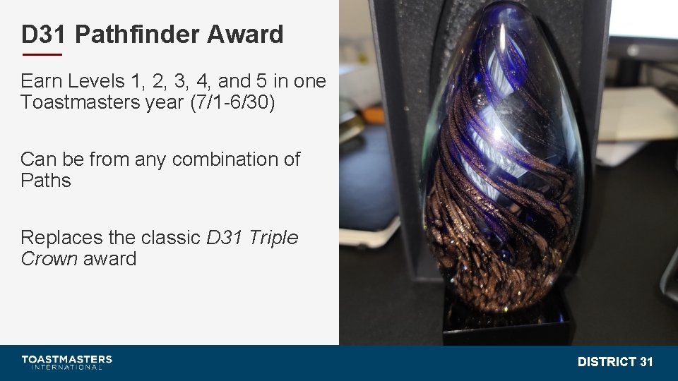 D 31 Pathfinder Award Earn Levels 1, 2, 3, 4, and 5 in one