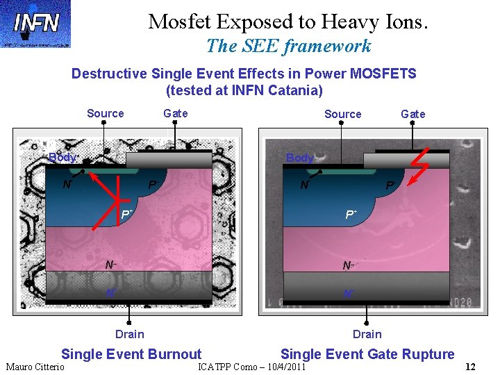 Mosfet Exposed to Heavy Ions. The SEE framework Destructive Single Event Effects in Power