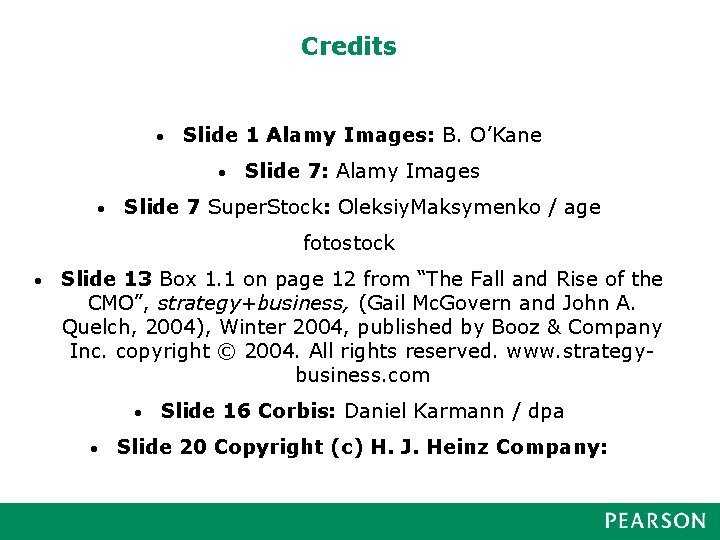 Credits • Slide 1 Alamy Images: B. O’Kane • • Slide 7: Alamy Images Credits • Slide 1 Alamy Images: B. O’Kane • • Slide 7: Alamy Images