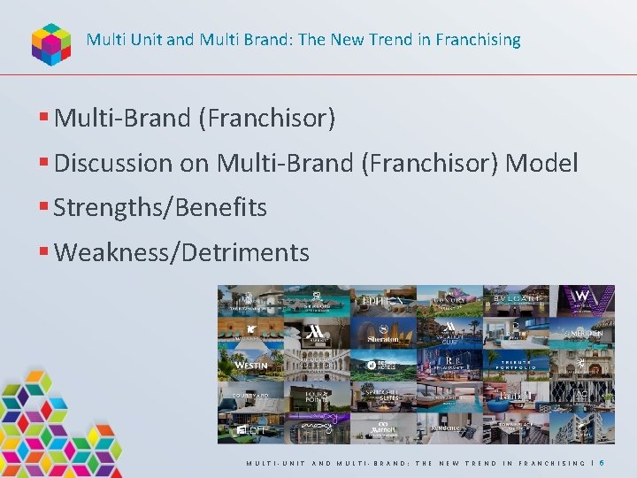 Multi Unit and Multi Brand: The New Trend in Franchising § Multi-Brand (Franchisor) §
