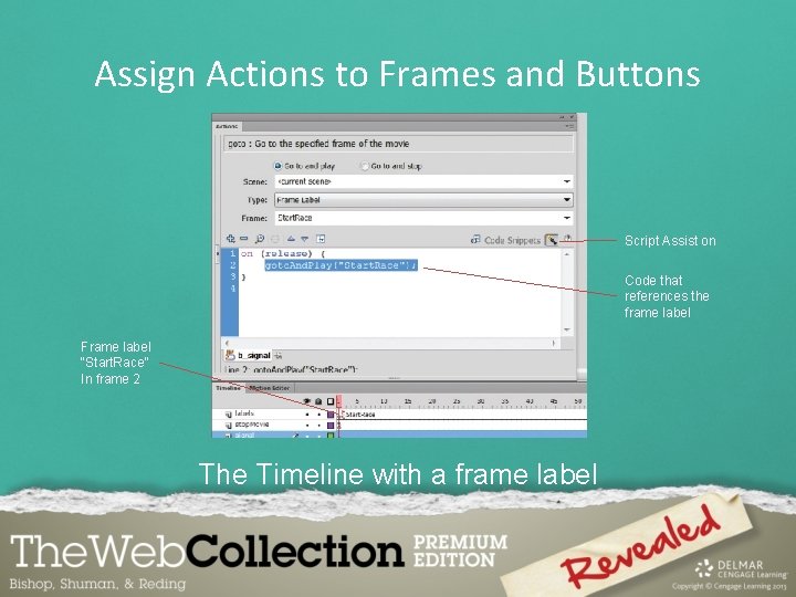 Assign Actions to Frames and Buttons Script Assist on Code that references the frame