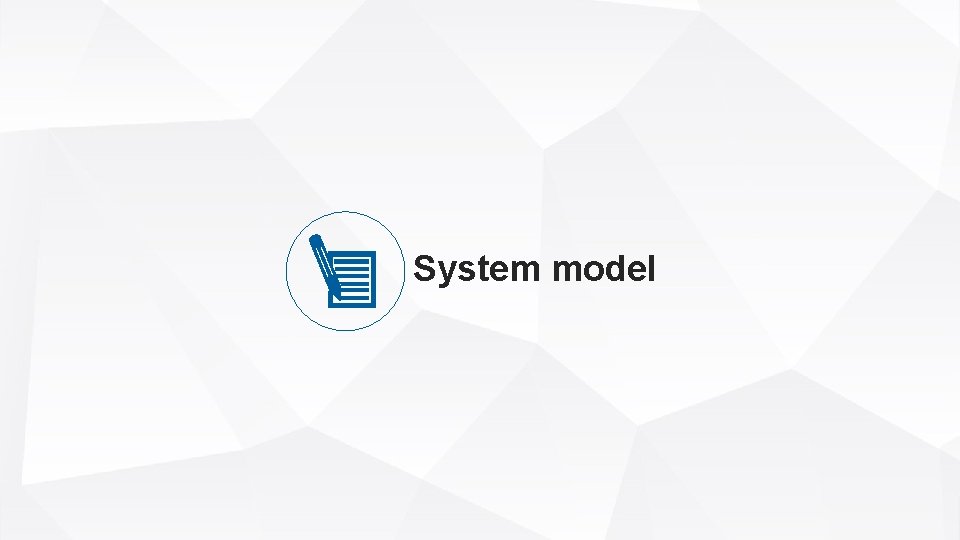 System model 