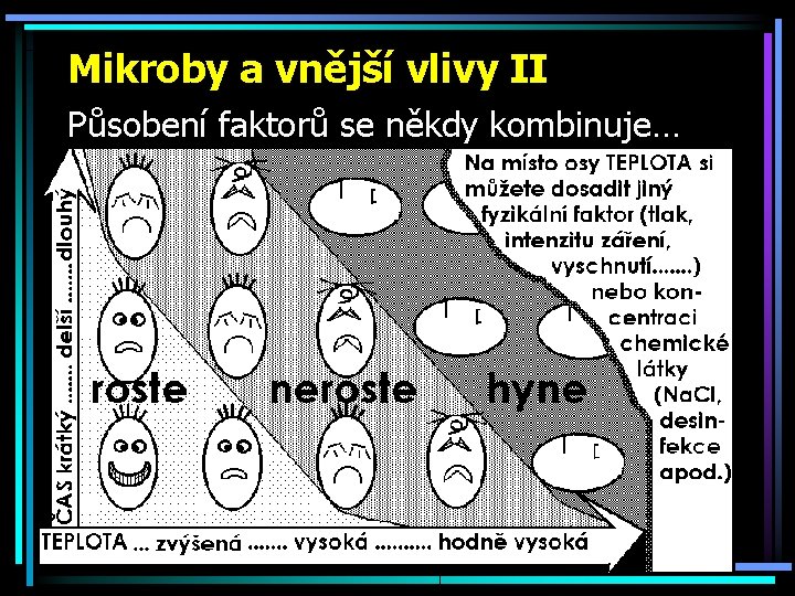 Mikroby a vnější vlivy II Působení faktorů se někdy kombinuje… 