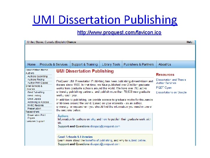 UMI Dissertation Publishing http: //www. proquest. com/favicon. ico 