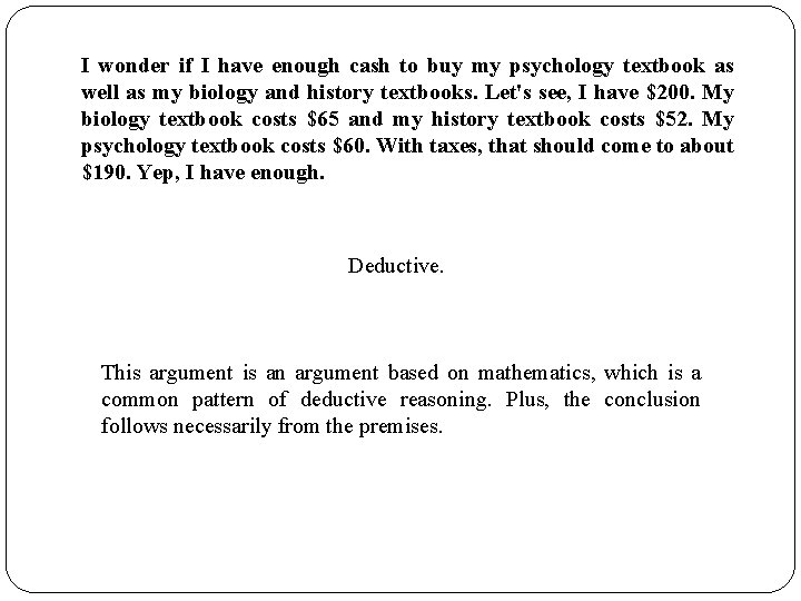 I wonder if I have enough cash to buy my psychology textbook as well