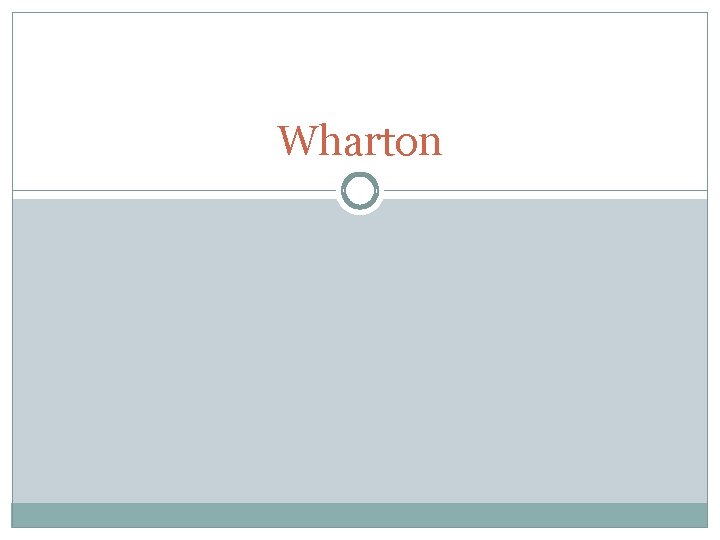 Wharton 